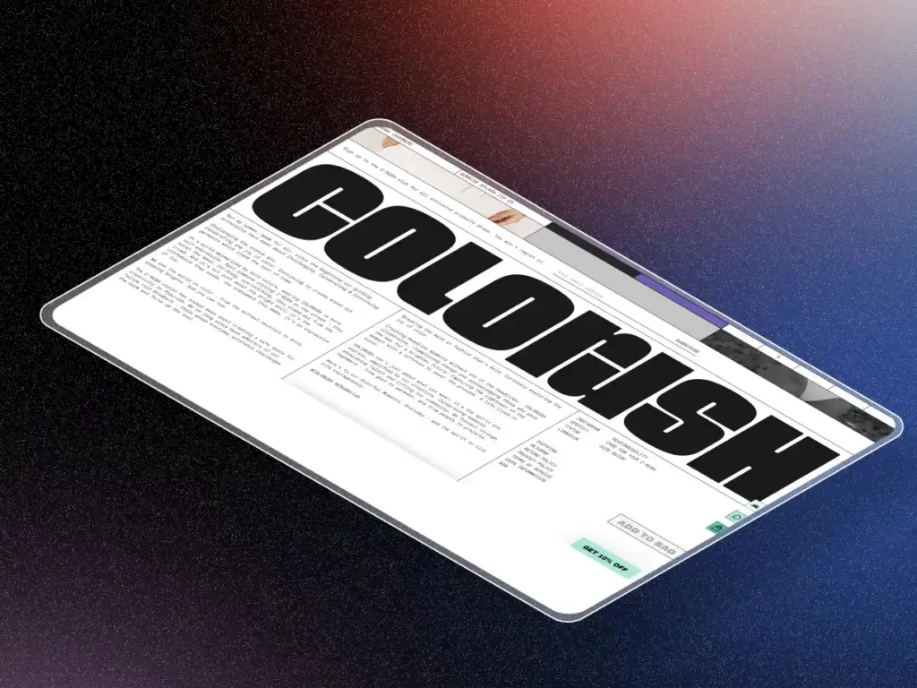 Colorush – Frontend projesi ekran görüntüsü 3