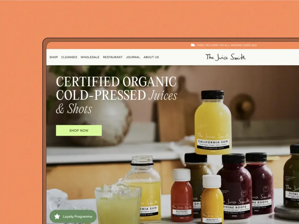 The Juice Smith – Frontend projesi