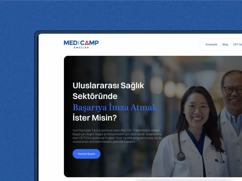 Medcamp – Frontend projesi