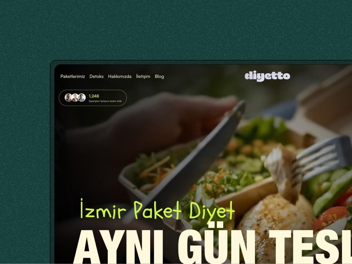 Diyetto Paket Diyet – Frontend projesi